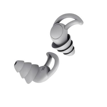 Imagem de Protetor Auricular Tampão De Ouvido Dormir Natação Antiruido Cinza