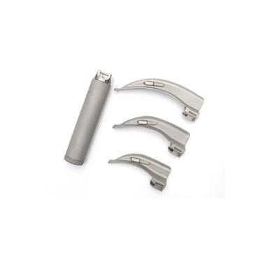 Imagem de Kit Laringo Completo Com 3 Lâminas Curvas