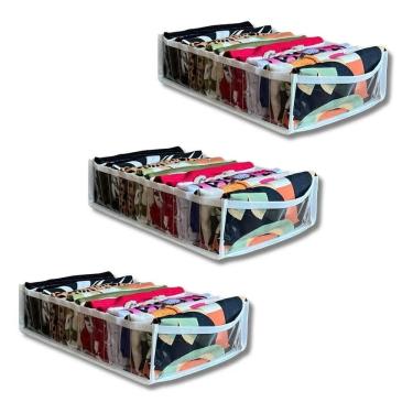 Imagem de 2X 3 Colmeia Organizadora Camiseta Gaveta Organizador Camisa