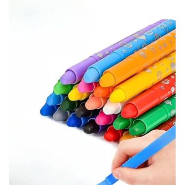 Imagem de Estojo retrátil com 48 lápis de cera macios (Unicórnio,24)