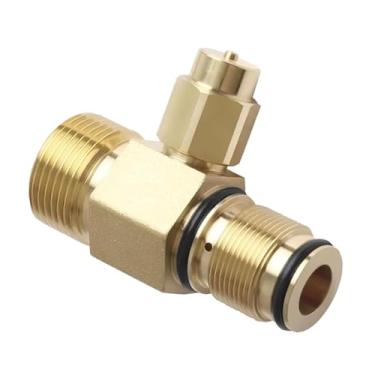 Imagem de Ｂｅｓｇａ Conector de saída de água com rosca de 0,86'' em cobre para acessórios de bomba de lavadora de alta pressão, ideal para uso em