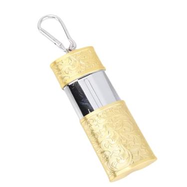 Imagem de Generic Recipiente à Prova de água, Mini Caixa de Armazenamento Pequena e Portátil para Acampar para Condimentos de Ganchos de Peixe (Ouro)