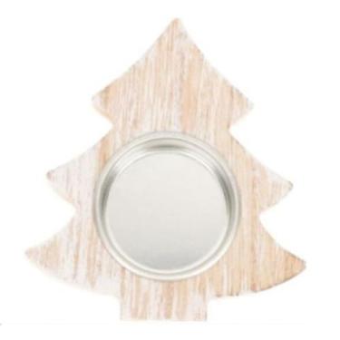 Imagem de Castiçal de Natal pentagrama criativo floco de neve árvore de Natal suporte de vela enfeites de mesa (árvore de Natal)