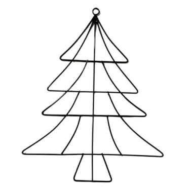 Imagem de Esquirla Decoração de Natal em Formato de Árvore: Faça Você Mesmo, Artesanato, Enfeite de Natal para Jardim, Quintal, Porta, Casa, Jardim e Festas, Preto