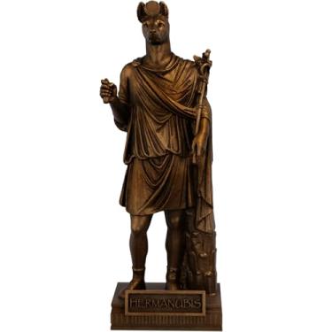 Imagem de Estátua Hermanubis - Deus Egípcio Romano (Cor Cobre Antigo)