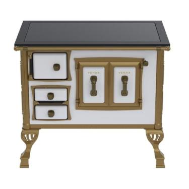 Imagem de Fogão a Lenha N 1 Colonial Premium Branco Saida Direita