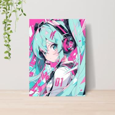 Imagem de Genérico, Quadro Miku Vocaloid A4 | Placa MDF 009