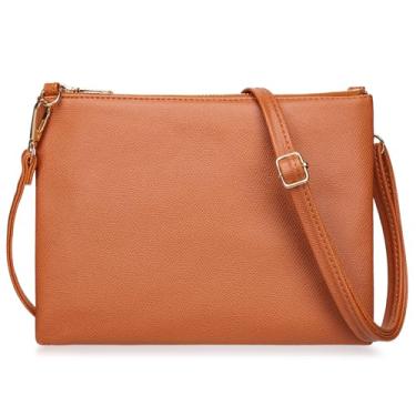 Imagem de higouta Bolsas pequenas transversais femininas modernas bolsas de ombro de couro PU com alça ajustável