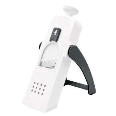 Imagem de Mandoline Cortador e Fatiador de Alimentos, Plástico ABS e Aço Inox, 30 Tipos de Corte, Dobrável, para Legumes, Verduras e Frutas