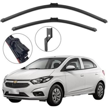 Imagem de Kit Palheta Dianteira Onix 2019 Limpador de Parabrisa de Silicone - S/
