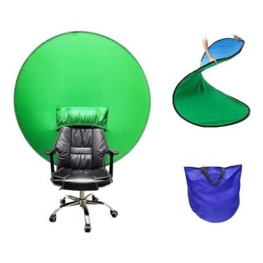 Imagem de Fundo Infinito Fotográfico Chroma Key Verde e Azul Tecido Portátil - D