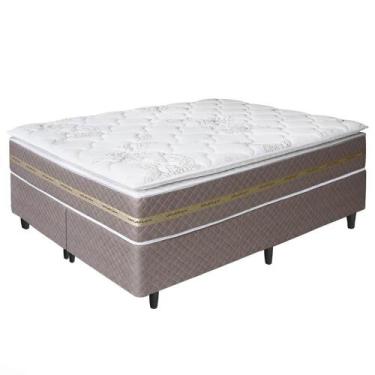 Imagem de Colchão e Box Queen Size Umaflex Bipartido com Molas Ensacadas e Pillo