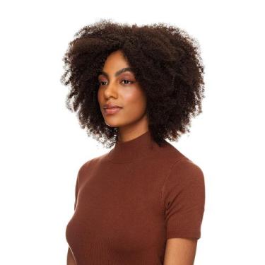 Imagem de Peruca Cabelo Natural Cacheado 40cm Textura Kinky De Benguela 210g, Ca