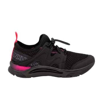 Imagem de Tênis Infantil Menina Klin New Sport Kids Preto Pink Com Ajuste (Preto/Pink, BR, Criança de 9 a 12 anos, Numérico, 33)