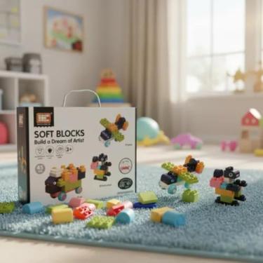 Imagem de Bloco de Montar Jogo Dinamâmica 45 Peças