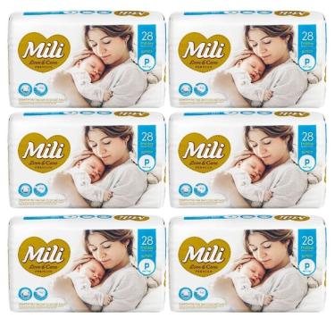 Imagem de Fralda Descartável Love & Care - Tam P - 6 Pacotes (total: 168 Fraldas)