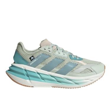 Imagem de adidas Tênis feminino Adistar 3, Verde linho/cinza mágico, metálico/tonelada menta, 40