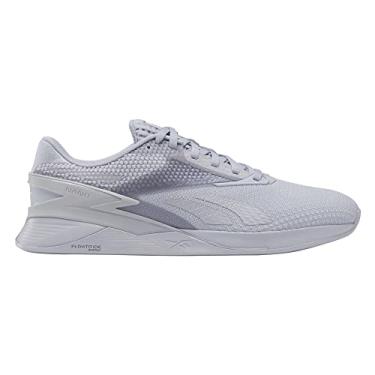 Imagem de Reebok Tênis de treinamento unissex Nano X3, Cinza frio/branco, 7.5 Women/6 Men