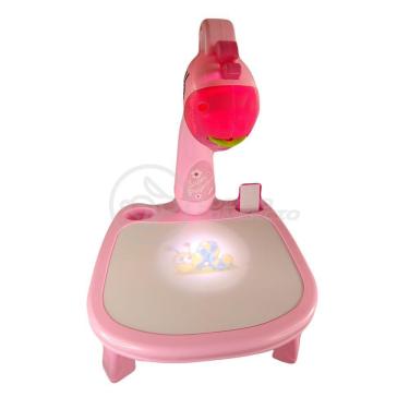 Imagem de Projetor Para Desenho Infantil Mesa Pintura De Projeção Magica Brinquedos Aprendizagem Girafa Rosa