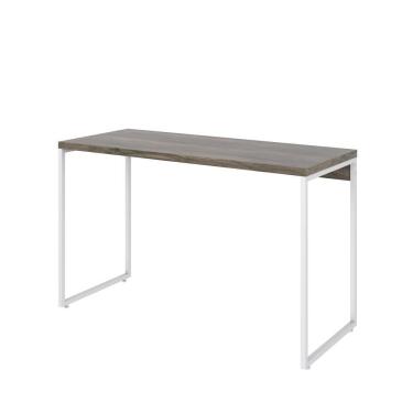 Imagem de Mesa Dynamica 90x50x75cm Carvalho Dark - Est.branca Carvalho Dark - Est.branca