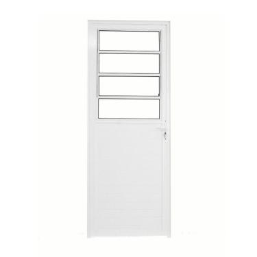 Imagem de Porta Basculante Lambril Alumínio Branco 2.10 X 80 Lado Direito – Hale