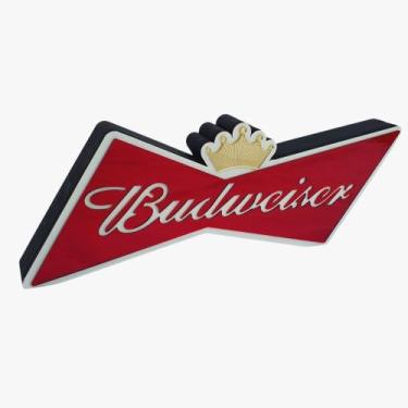 Imagem de Letreiro Budweiser 3D Espelhado Decorativo 35cm - By Hands