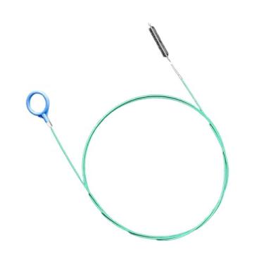 Imagem de Dogary Ferramenta de limpeza de ralo de teto solar de carro, ferramenta de desentupimento portátil de dobra flexível, escova de limpeza de dreno de encanamento fina de 299 cm, limpador de dragagem de