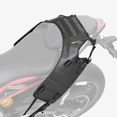 Imagem de Asixxsix Bolsa Lateral para Tanque de Motocicleta, Bolsa Expansível Lateral de Sela à Prova D'água Com Alça de Ombro, Acessório Universal de Motocicleta para Bolsa Traseira