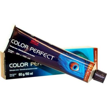 Imagem de Tintura Color Perfect 7/77 Louro Médio Marrom Intenso 60g Wella