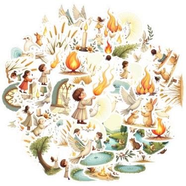 Imagem de 35 peças, natureza, animais, paz, amizade, fogo, animal, adesivos, faça você mesmo, divertido, para mala, geladeira, telefone, bagagem, laptop, guitarra, carro, adesivo, brinquedos, laptop, bagagem