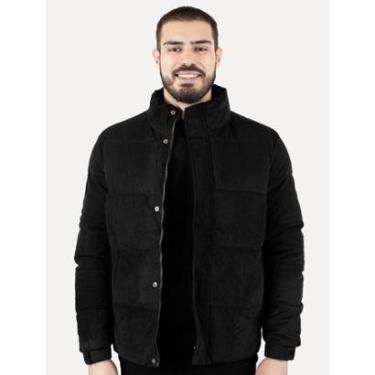 Imagem de Jaqueta Dixen Masculina Puffer Veludo Cotelê Preta-Masculino