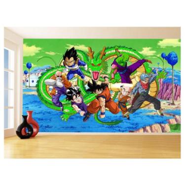 Imagem de Papel De Parede Dragon Ball Goku Vegeta Anime 3,5M Dbz371 - Você Decor