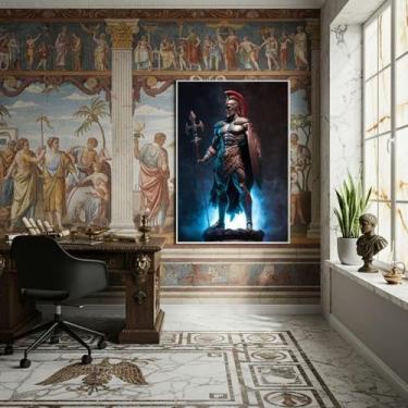 Imagem de Quadro Decorativo Ares Deus Grego Da Guerra - 70X50Cm - Quadros On-Lin