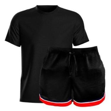 Imagem de Conjunto Short Esportivo Basquete e Camiseta Masculina-Masculino