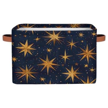 Imagem de hongjinglin Cestas de armazenamento pequenas, planeta galáxia, engraçadas com alças, caixas de armazenamento de brinquedos infantis, organizador de cubo de tecido dobrável, cesto organizador para