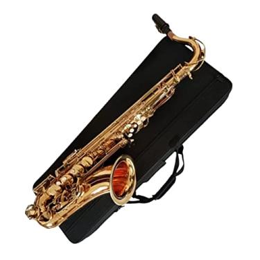 Imagem de B-Tune Saxofone Tenor Profissional Latão Banhado a Ouro Saxofone Tom Profissional