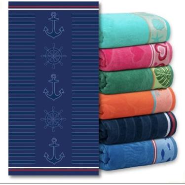 Imagem de Toalha De Banho Banhão Praia Piscina Gigante 80x150cm Verão (MARITIMO)