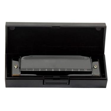 Imagem de Gaita profissional 10 e 24 furos 8K titânio tremolo tom chave C (tipo E)