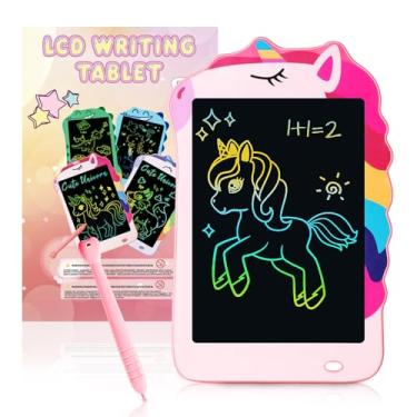Imagem de Unicorn Toys Tablet LCD de escrita para meninas e crianças, prancheta de desenho de brinquedos infantis coloridos, brinquedos educativos para crianças de 3, 4, 5, 6 a 12 anos, meninas, meninos