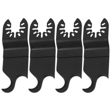 Imagem de YINETTECH 4 peças de lâmina de gancho multiferramenta oscilante 95 x 32 mm para telhas de telhado de carpete