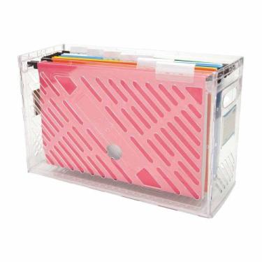 Imagem de Organizador + 6 Pastas Suspensas Dellocolor Caixa Arquivo - Delo