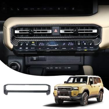 Imagem de Decoração de tampa de saída de ar central adequada para Toyota Land Cruiser 250 1958 Prado Lc250 J250 Painel de controle central acessórios de modificação interna de ventilação de ar condicionado
