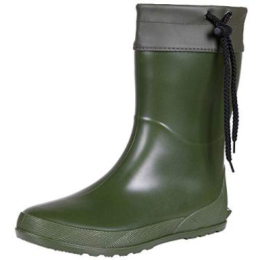 Imagem de Asgard Botas de jardinagem femininas de cano médio gola bota de jardinagem ultra leves sapatos de jardim portátil, Green - 9.8" Shaft, 8.5-9
