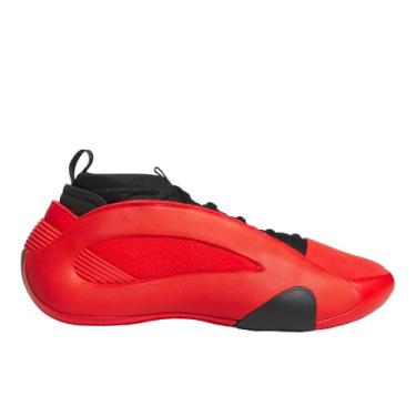 Imagem de adidas Tênis de basquete unissex Harden Volume 8, Vermelho/preto/prata metálico, 36 BR