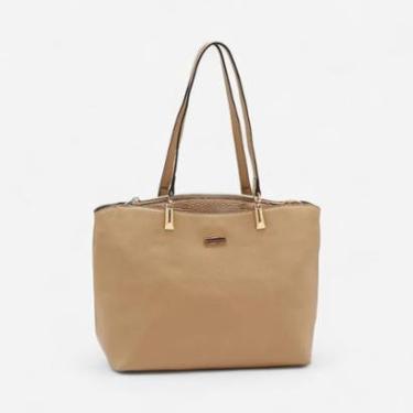 Imagem de Bolsa Feminina Chenson Croco Estruturada Bege-Feminino