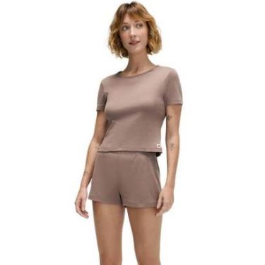 Imagem de Pijama Feminino Curto Ribana Canelada Hering-Unissex