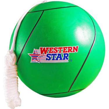 Imagem de Western Star Tetherball Game Set - Soft-Touch Tether Ball with Durable Attached Rope - Indoor, Outdoor, Yard - 5 Colors - Easy Attach & Play - A Classic Family Outdoor Game for Kids