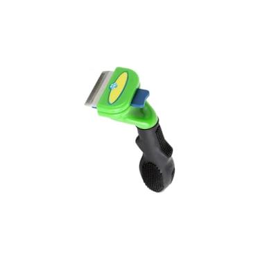 Imagem de Rasqueadeira Removedor de Pelos Mortos para Pet, Aço Inoxidável, 17x10 cm, 100g, Uso Profissional e Doméstico