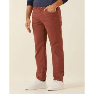 Imagem de CALÇA MASCULINA MALWEE SARJA SLIM COM ELASTANO MARROM-Masculino