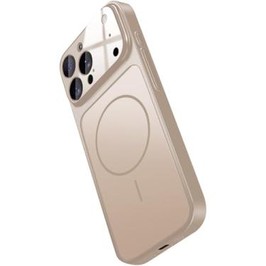 Imagem de Hovisi [Transforme-se em um iPhone 17] Capa magnética para iPhone 15 Pro com protetor de lente de câmera, textura fosca, proteção à prova de choque de grau militar, capa de telefone ao ar livre para